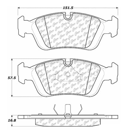 Centric Parts Centric Premium Pads, 300.05580 300.05580